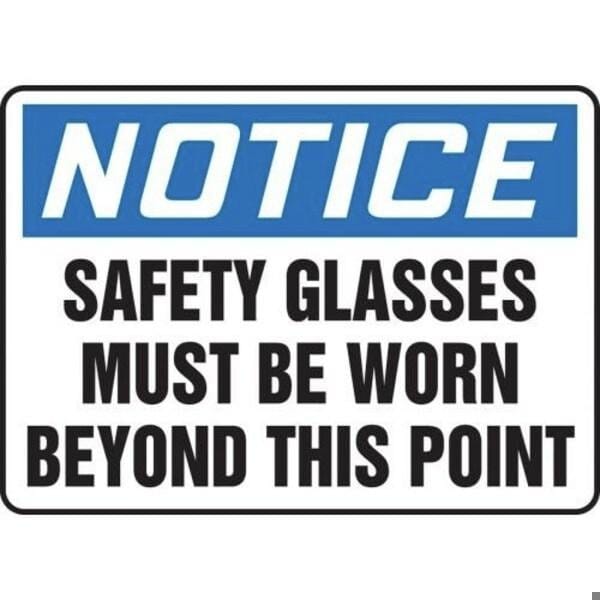 Accuform OSHA NOTICE SAFETY SIGN SAFETY MPPE809XP MPPE809XP - main